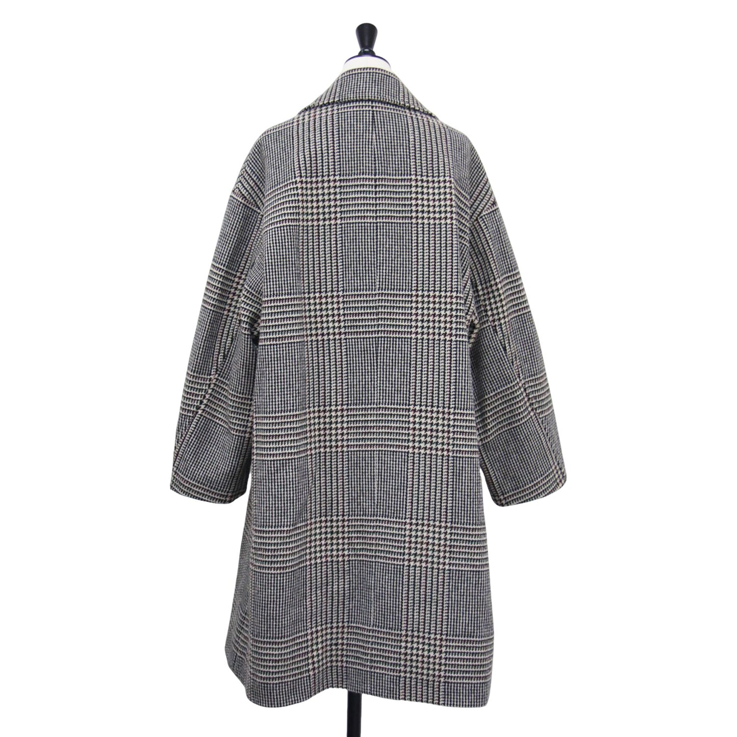 22秋冬 グレンチェック ダブル コート / FABRICA GLEN CHECK COAT	 チェスター ロング ウール