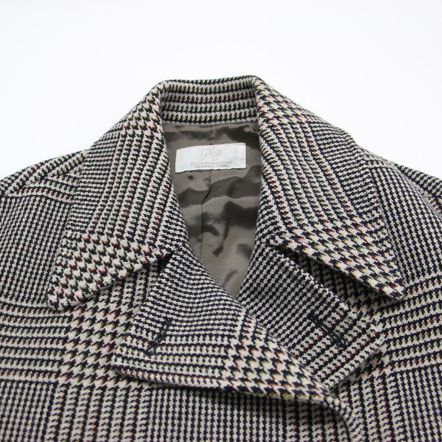 22秋冬 グレンチェック ダブル コート / FABRICA GLEN CHECK COAT	 チェスター ロング ウール