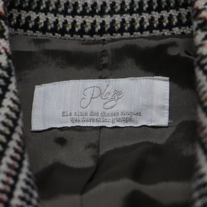 22秋冬 グレンチェック ダブル コート / FABRICA GLEN CHECK COAT	 チェスター ロング ウール