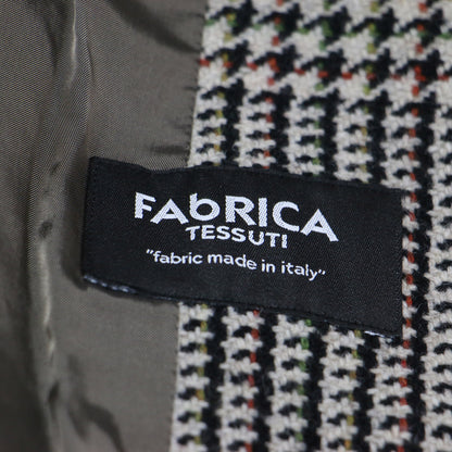 22秋冬 グレンチェック ダブル コート / FABRICA GLEN CHECK COAT	 チェスター ロング ウール