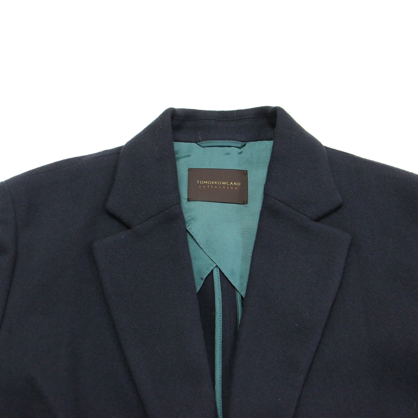 23秋冬 ニューイングランドラム ベルテッド ジャケット / テーラード レザーベルト ウール