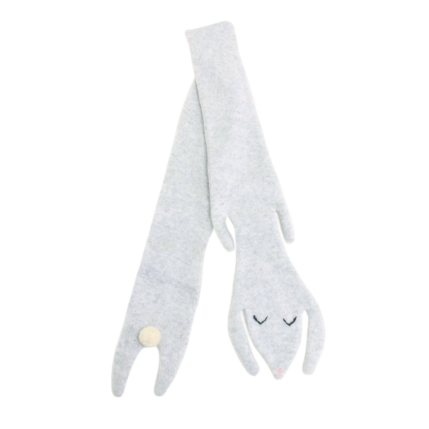 ウサギのマフラー / Bunny Scarf ニット 刺繍 ウール