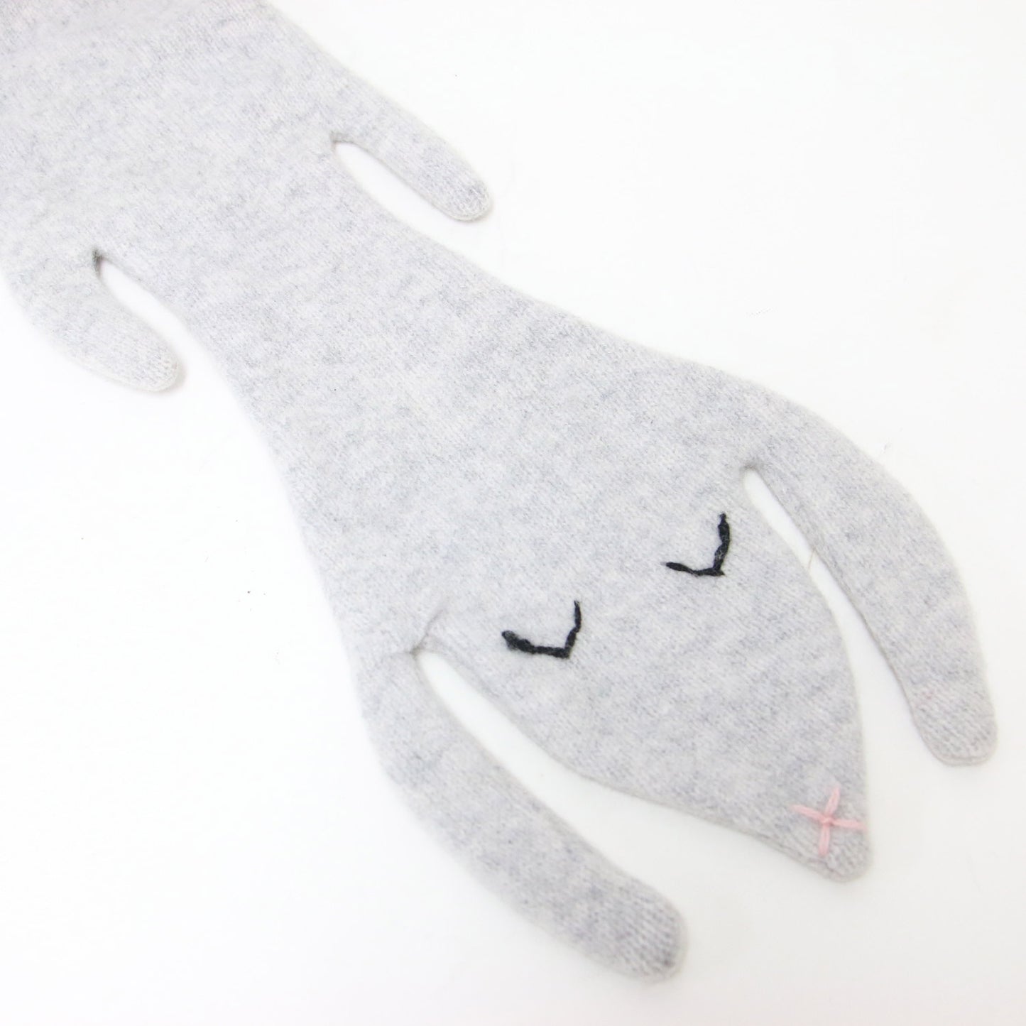 ウサギのマフラー / Bunny Scarf ニット 刺繍 ウール
