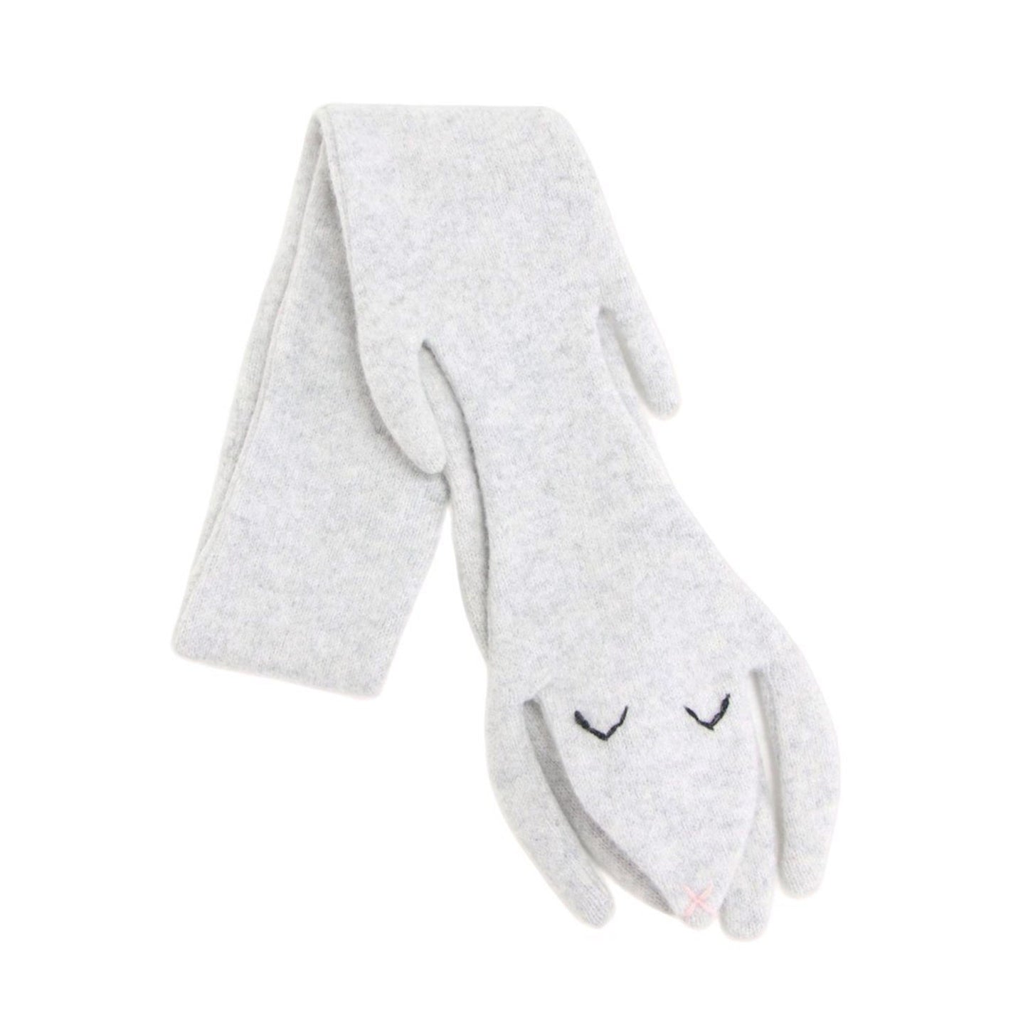 ウサギのマフラー / Bunny Scarf ニット 刺繍 ウール