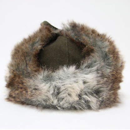 ウール ウシャンカ フライトキャップ / WOOL USHANKA 帽子 フェイクファー