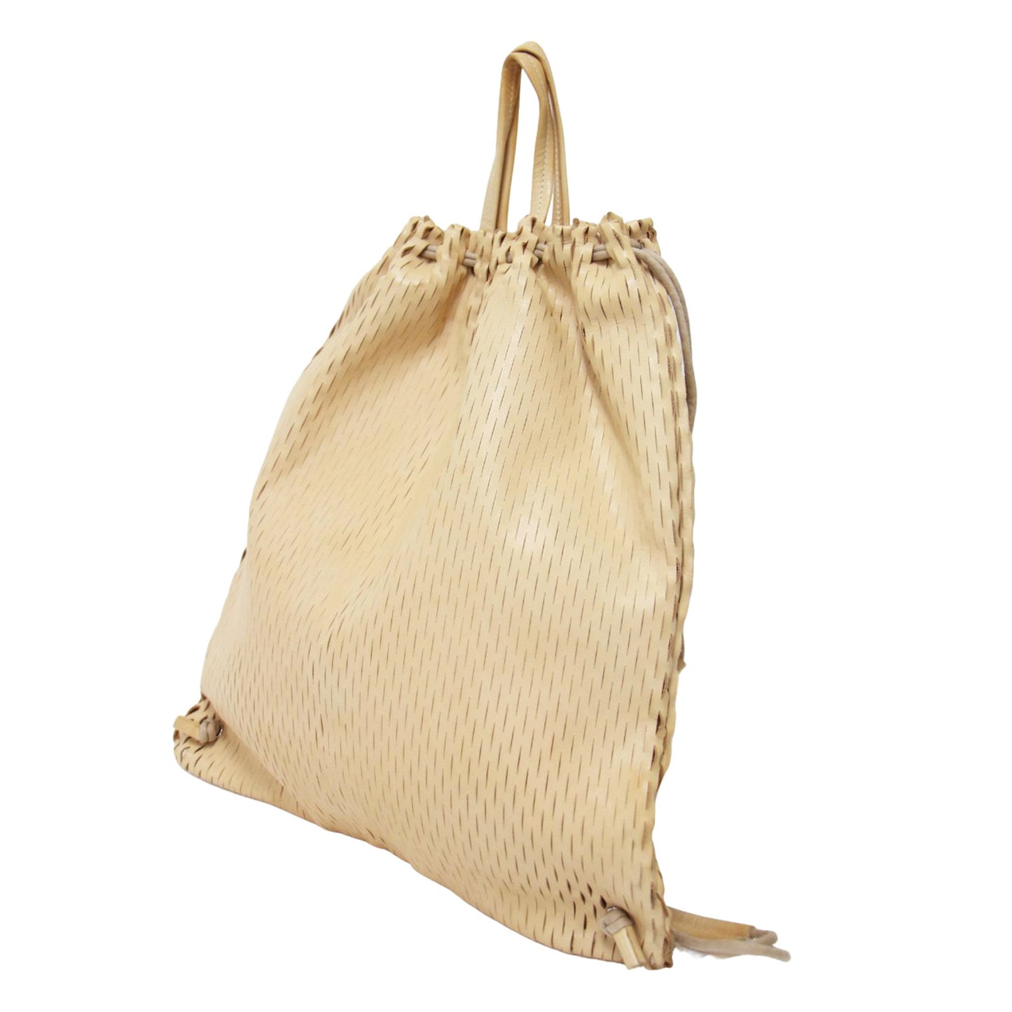 レザー ネット ナップザック トートバッグ / net knap tote bag リュック 2WAY 巾着型