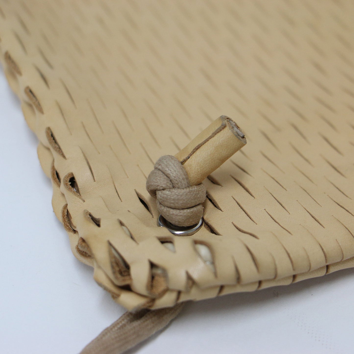 レザー ネット ナップザック トートバッグ / net knap tote bag リュック 2WAY 巾着型