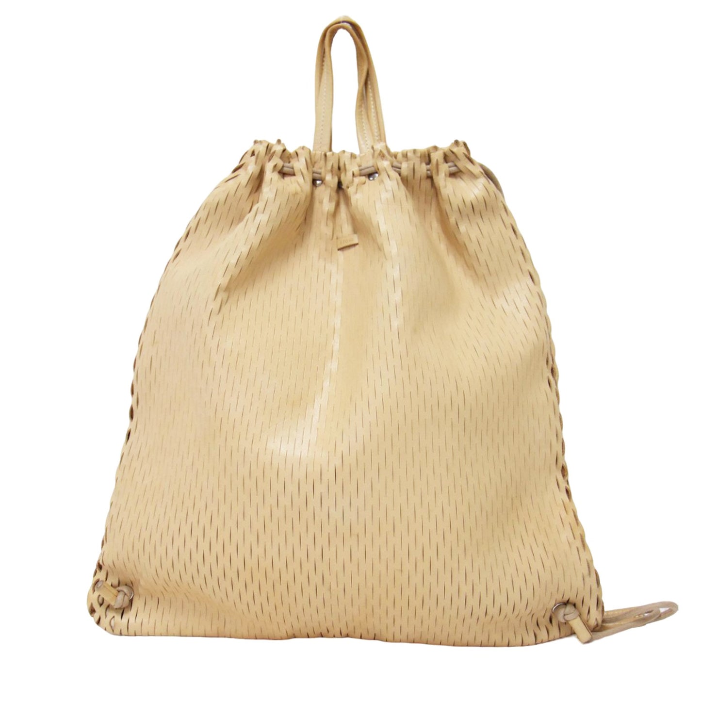 レザー ネット ナップザック トートバッグ / net knap tote bag リュック 2WAY 巾着型