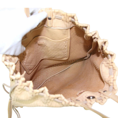 レザー ネット ナップザック トートバッグ / net knap tote bag リュック 2WAY 巾着型