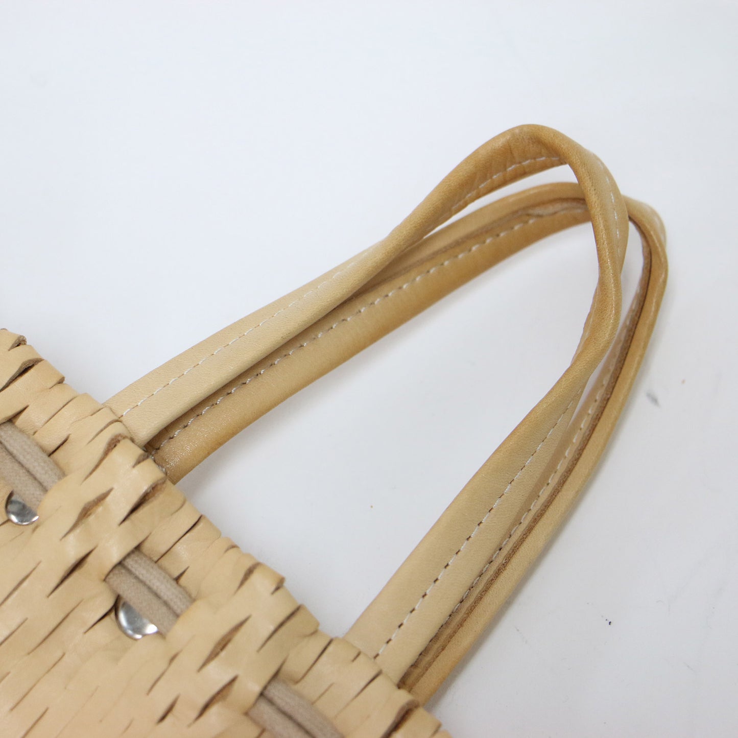 レザー ネット ナップザック トートバッグ / net knap tote bag リュック 2WAY 巾着型
