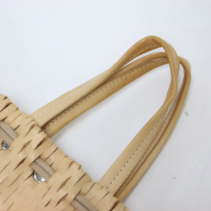 レザー ネット ナップザック トートバッグ / net knap tote bag リュック 2WAY 巾着型