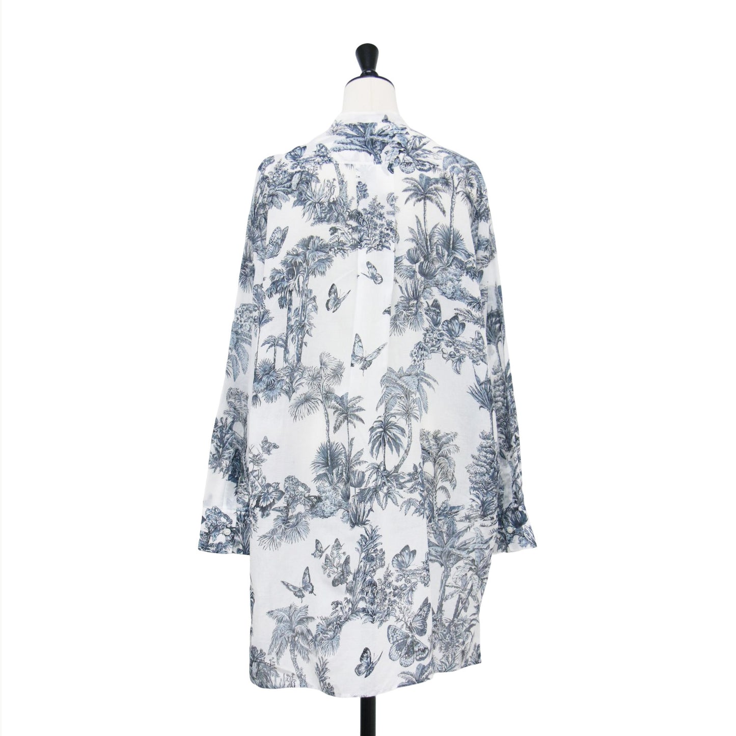 25春夏 コットンモスリン ディオリビエラ ロング ブラウス / Dioriviera シャツ 長袖 トワル ドゥ ジュイ パームズ