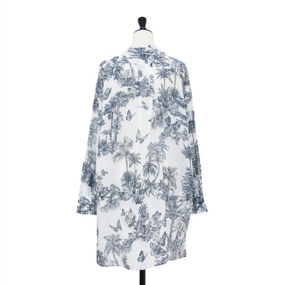 25春夏 コットンモスリン ディオリビエラ ロング ブラウス / Dioriviera シャツ 長袖 トワル ドゥ ジュイ パームズ