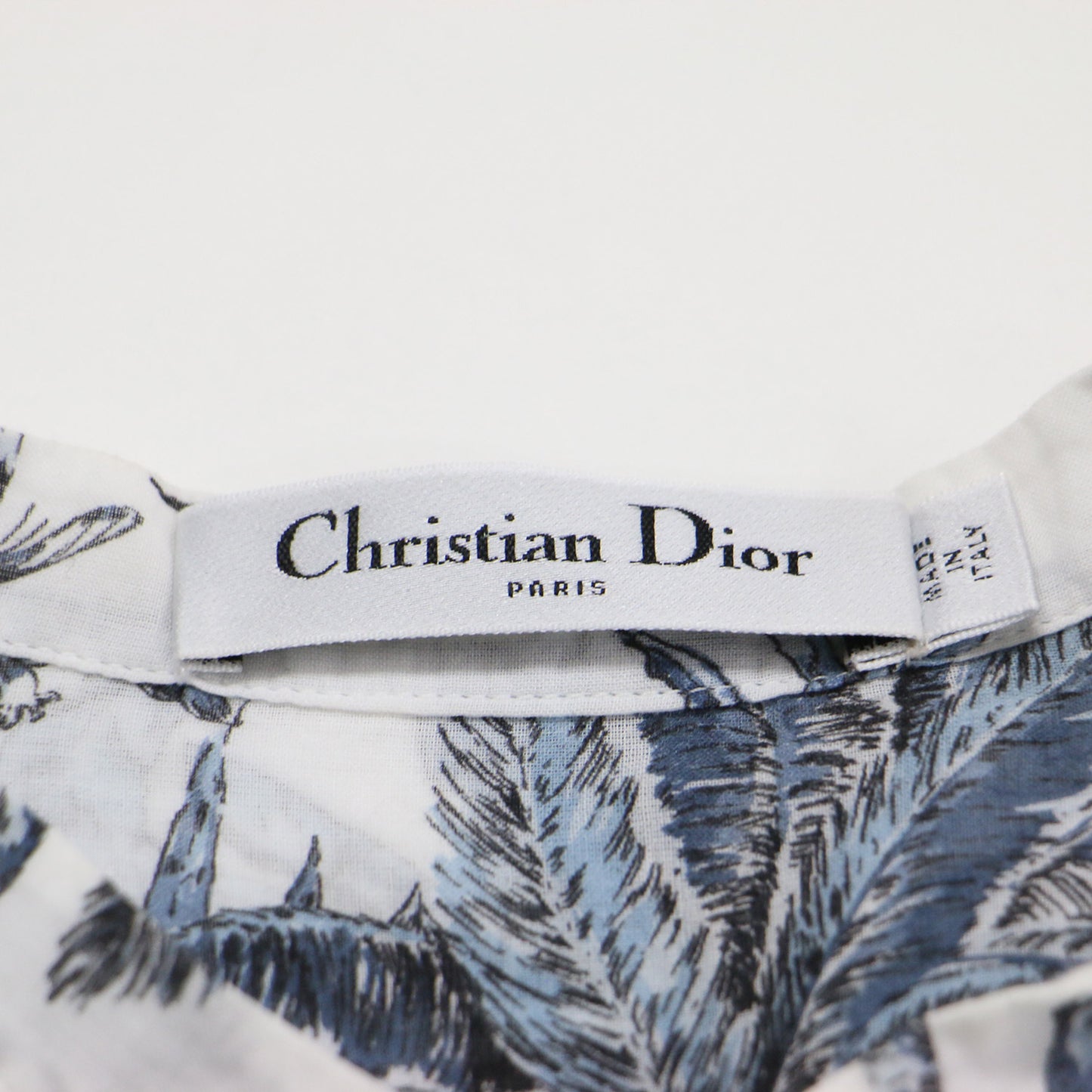 25春夏 コットンモスリン ディオリビエラ ロング ブラウス / Dioriviera シャツ 長袖 トワル ドゥ ジュイ パームズ