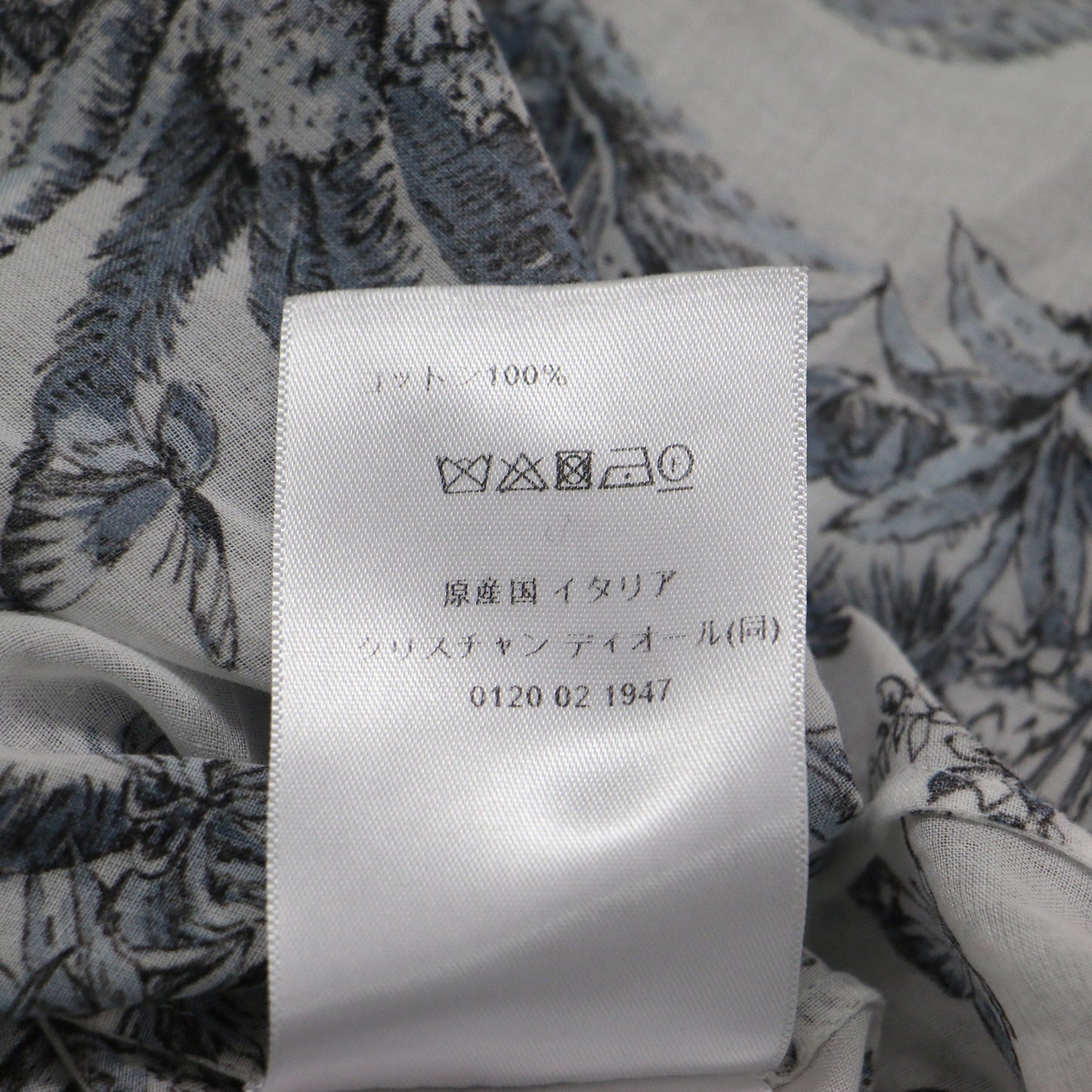 25春夏 コットンモスリン ディオリビエラ ロング ブラウス / Dioriviera シャツ 長袖 トワル ドゥ ジュイ パームズ