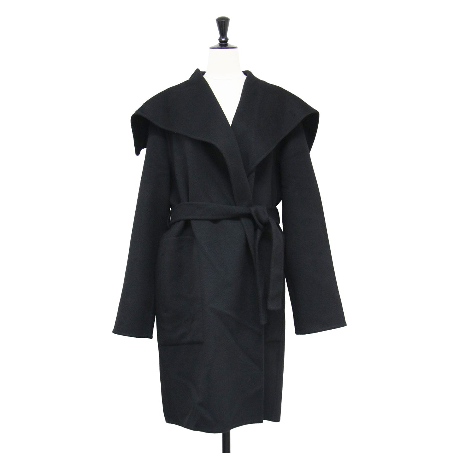 美品✨エストネーション ウールビーバーガウンコート ベルト ダブルフェイス　38 美品✨エストネーション ウールビーバーガウンコート ベルト ダブル