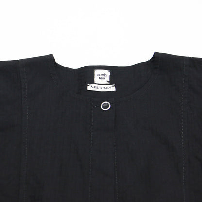 25春夏 ボヘミアン ショート ドレス ガーゼモザイク / ワンピース ミディ丈 半袖 ギャザー コットン