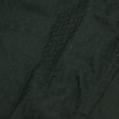 25春夏 ボヘミアン ショート ドレス ガーゼモザイク / ワンピース ミディ丈 半袖 ギャザー コットン