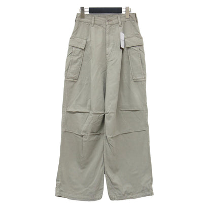 24春夏 ミリタリー パンツ / military カーゴパンツ ワイド 裾絞り コットン