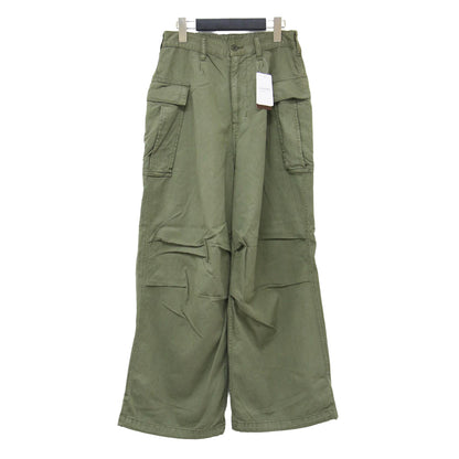 24春夏 ミリタリー パンツ / military カーゴパンツ ワイド 裾絞り コットン