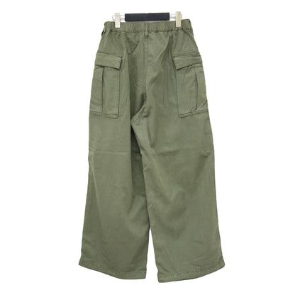 24春夏 ミリタリー パンツ / military カーゴパンツ ワイド 裾絞り コットン
