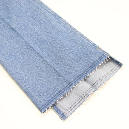 5 1/2 21春夏 セミフレア スリット デニム パンツ / BEAUTY-LINE ハイウエスト カットオフ コットン