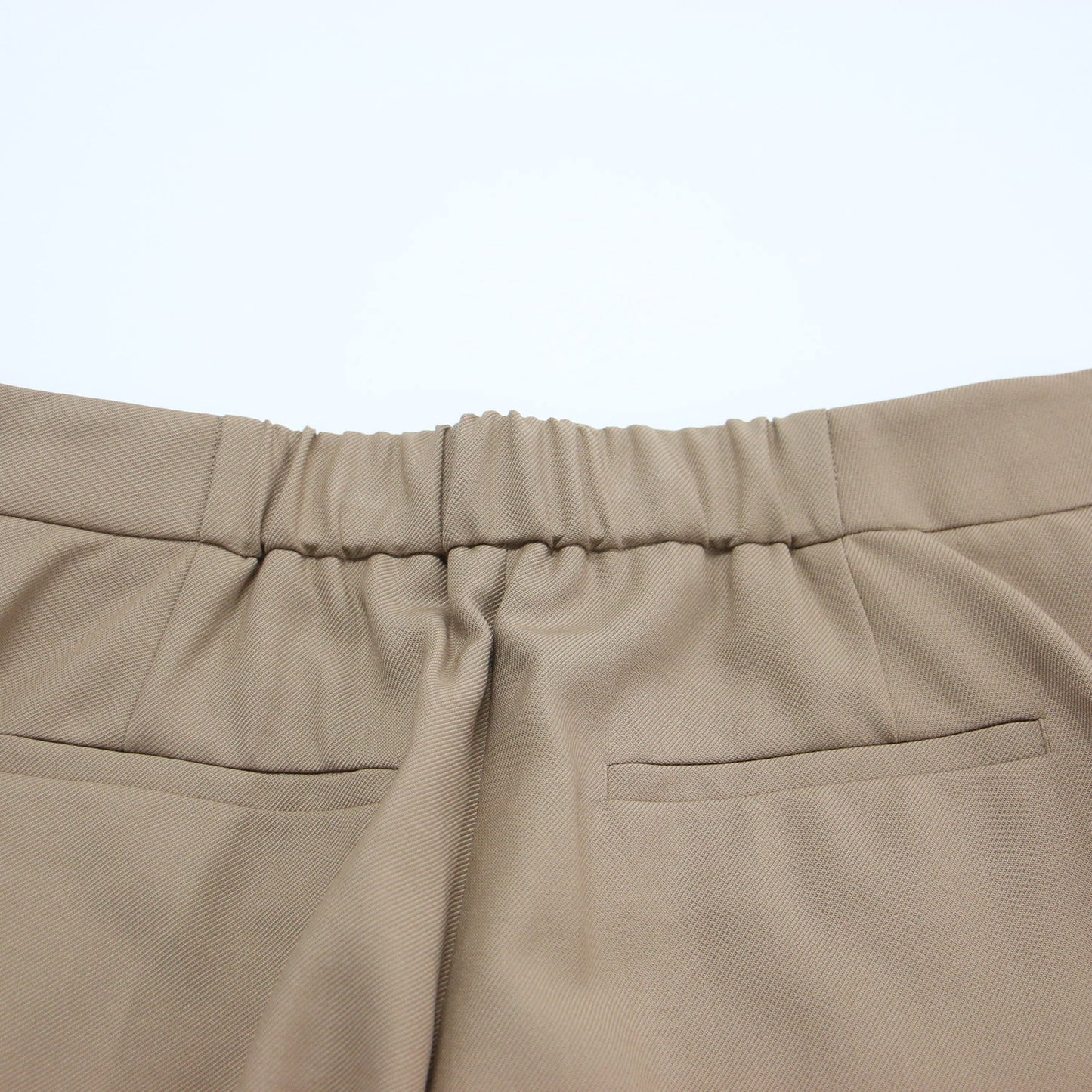 22秋冬 ウールツイル フレア クロップド パンツ / スラックス ハイウエスト