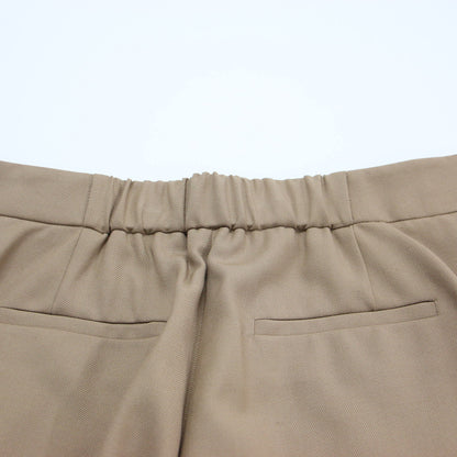 22秋冬 ウールツイル フレア クロップド パンツ / スラックス ハイウエスト