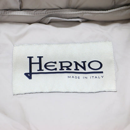 22秋冬 ウール ナイロン コンビ Aライン ダウン コート / ロング丈 スタンドカラー フード付き 切替