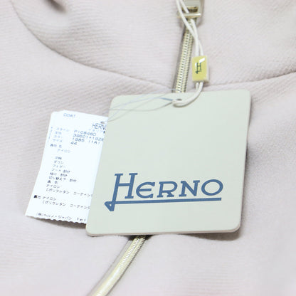 22秋冬 ウール ナイロン コンビ Aライン ダウン コート / ロング丈 スタンドカラー フード付き 切替