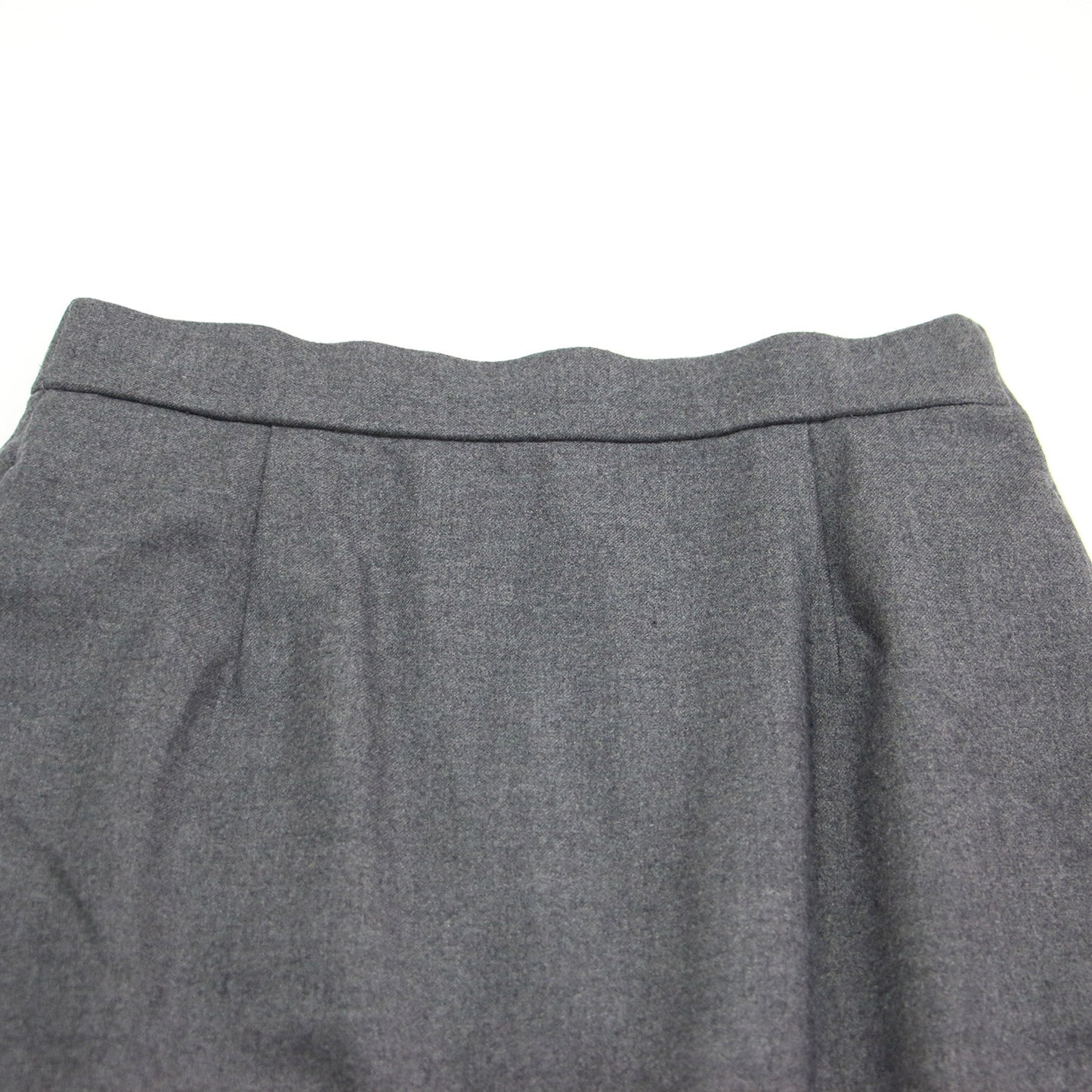 24秋冬 ウール混 タイト スカート / ロング Iライン スリット ストレッチ
