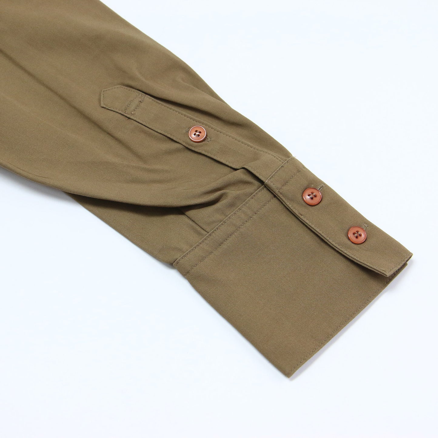 コットン サテン ツイル チュニック シャツ