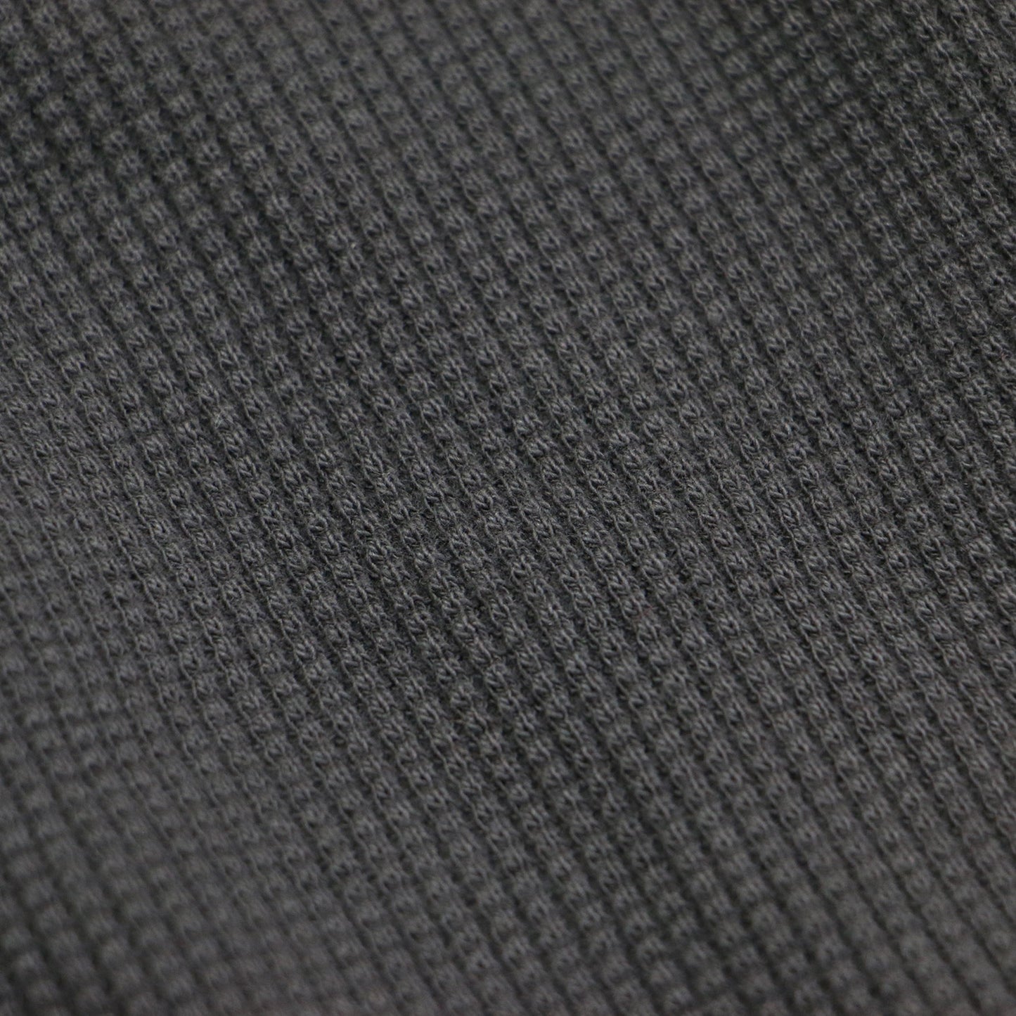 サーマル スリーブカット トップス / Tシャツ ロング丈 長袖 クルーネック ワッフル生地 コットン