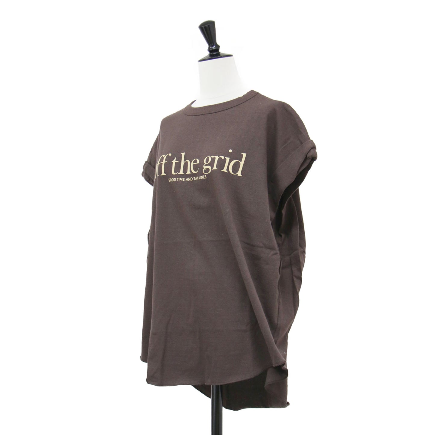 × LAppartement 別注 25春夏 ロゴ プリント フレンチスリーブ Tシャツ / Off the grid T-shirt カットソー クルーネック コットン