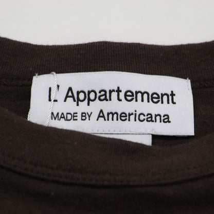 × LAppartement 別注 25春夏 ロゴ プリント フレンチスリーブ Tシャツ / Off the grid T-shirt カットソー クルーネック コットン