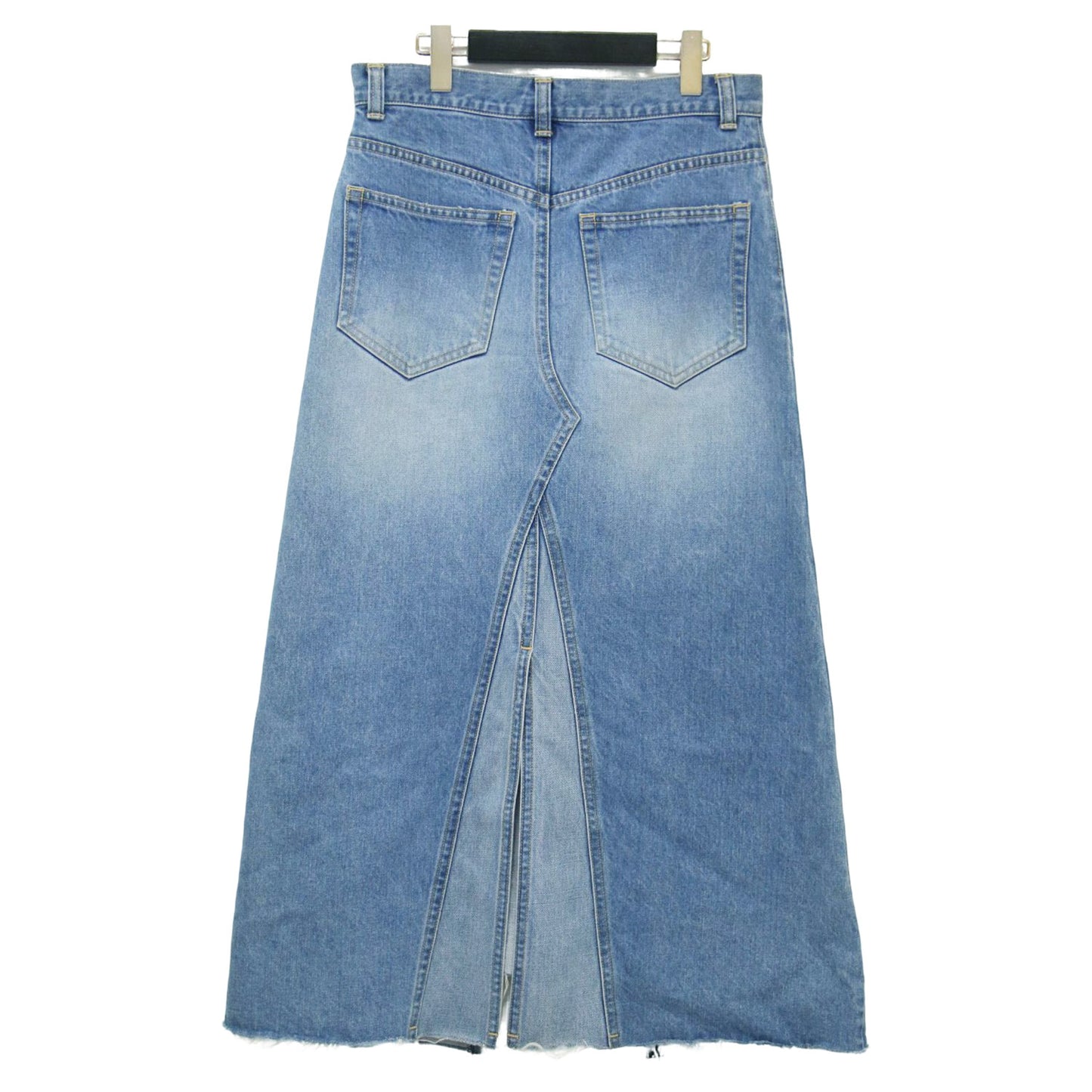 R’IAM 22秋冬 デニム スカート / ロング Aライン カットオフ リメイク コットン