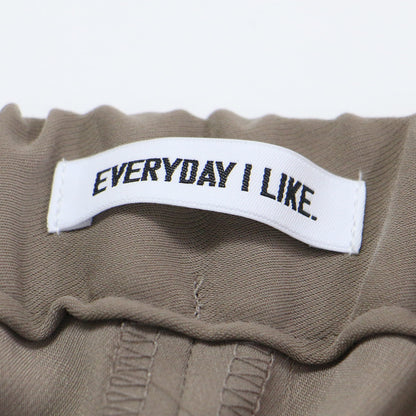 25春夏 イージー ワイド パンツ / プルオンパンツ ウエストゴム タック ジョーゼット