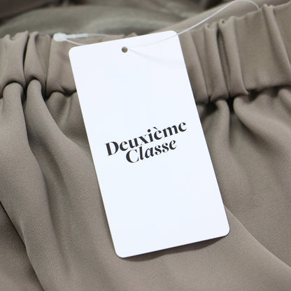 25春夏 イージー ワイド パンツ / プルオンパンツ ウエストゴム タック ジョーゼット