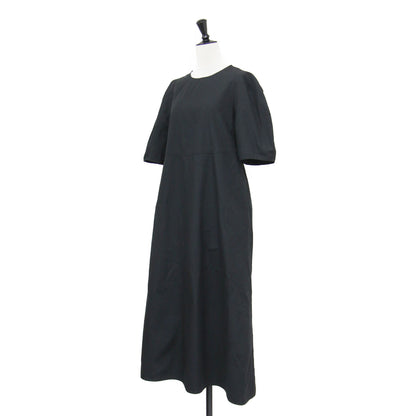 25春夏 オープン バックリボン ワンピース / ロング 半袖 パフスリーブ Aライン コットン