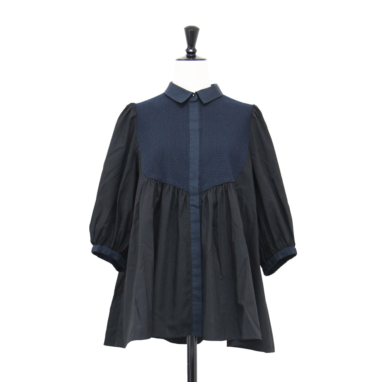 25春夏 エンブロイダリー ショートスリーブ ブラウス / シャツ 半袖 パフスリーブ 刺繍 コットン