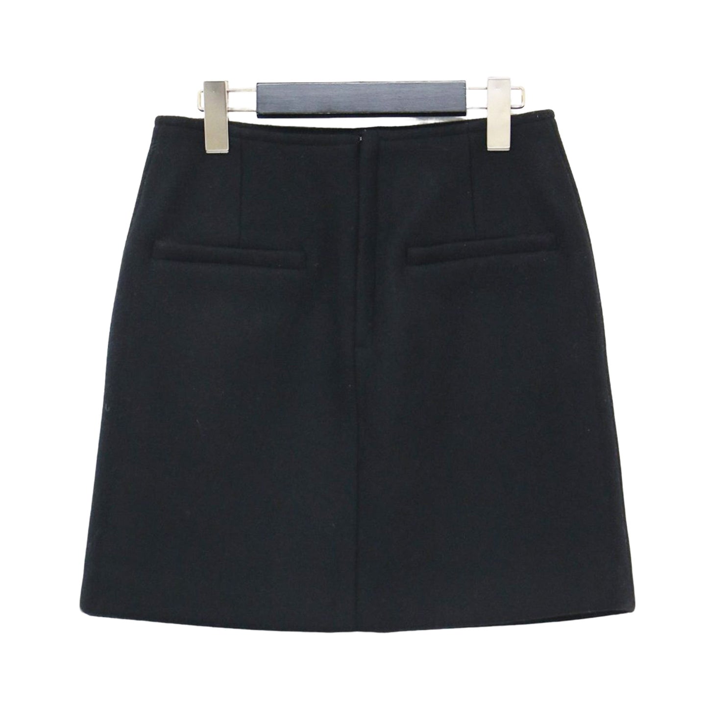 22秋冬 ウール メルトン ミニ スカート / 台形 ひざ上丈