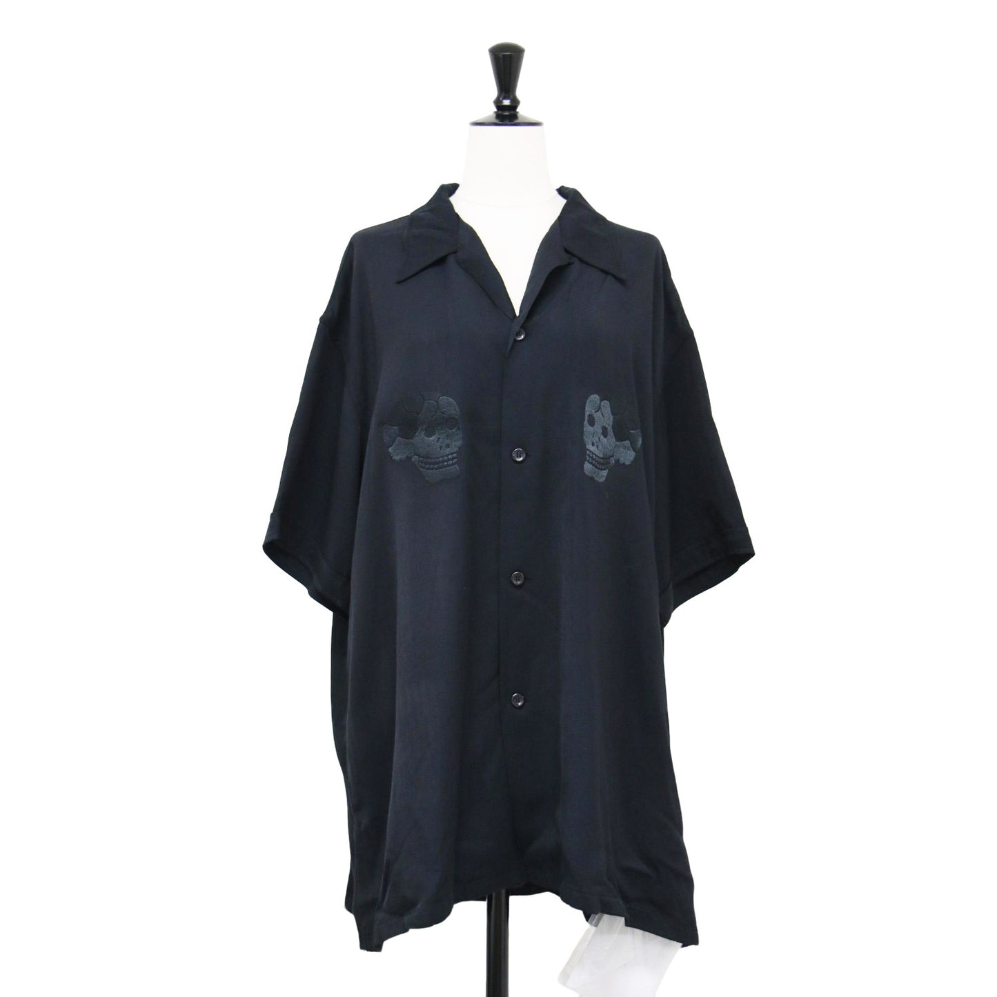 Ys テーラー東洋 25春夏 スカシャツ / SUKASHIRT シャツ 半袖 オープンカラー ドクロ 刺繍
