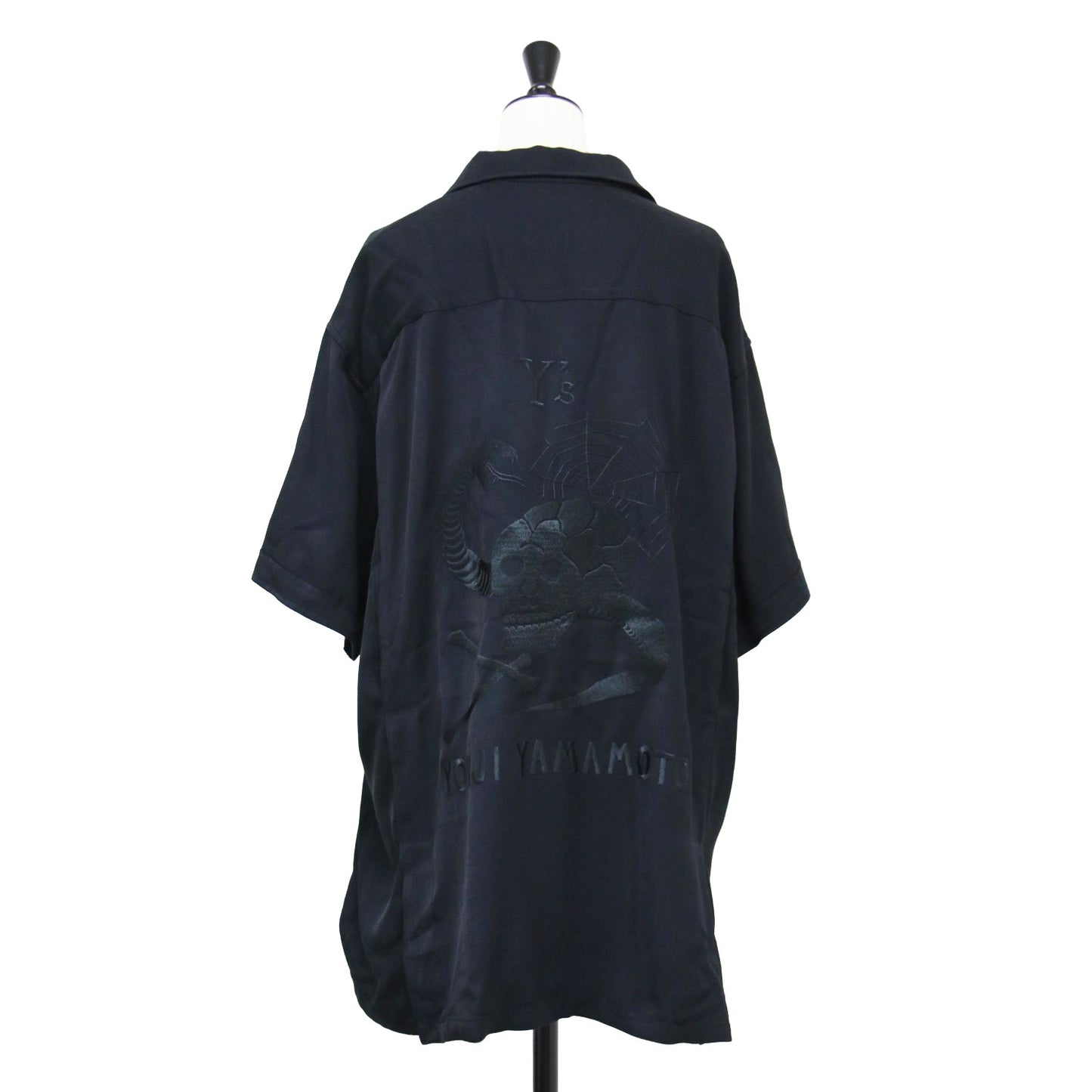 Ys テーラー東洋 25春夏 スカシャツ / SUKASHIRT シャツ 半袖 オープンカラー ドクロ 刺繍