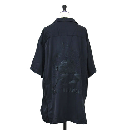 Ys テーラー東洋 25春夏 スカシャツ / SUKASHIRT シャツ 半袖 オープンカラー ドクロ 刺繍