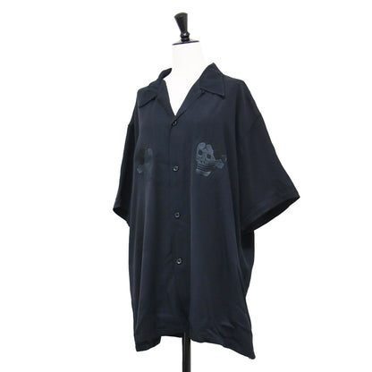 Ys テーラー東洋 25春夏 スカシャツ / SUKASHIRT シャツ 半袖 オープンカラー ドクロ 刺繍