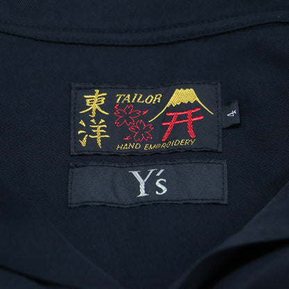 Ys テーラー東洋 25春夏 スカシャツ / SUKASHIRT シャツ 半袖 オープンカラー ドクロ 刺繍