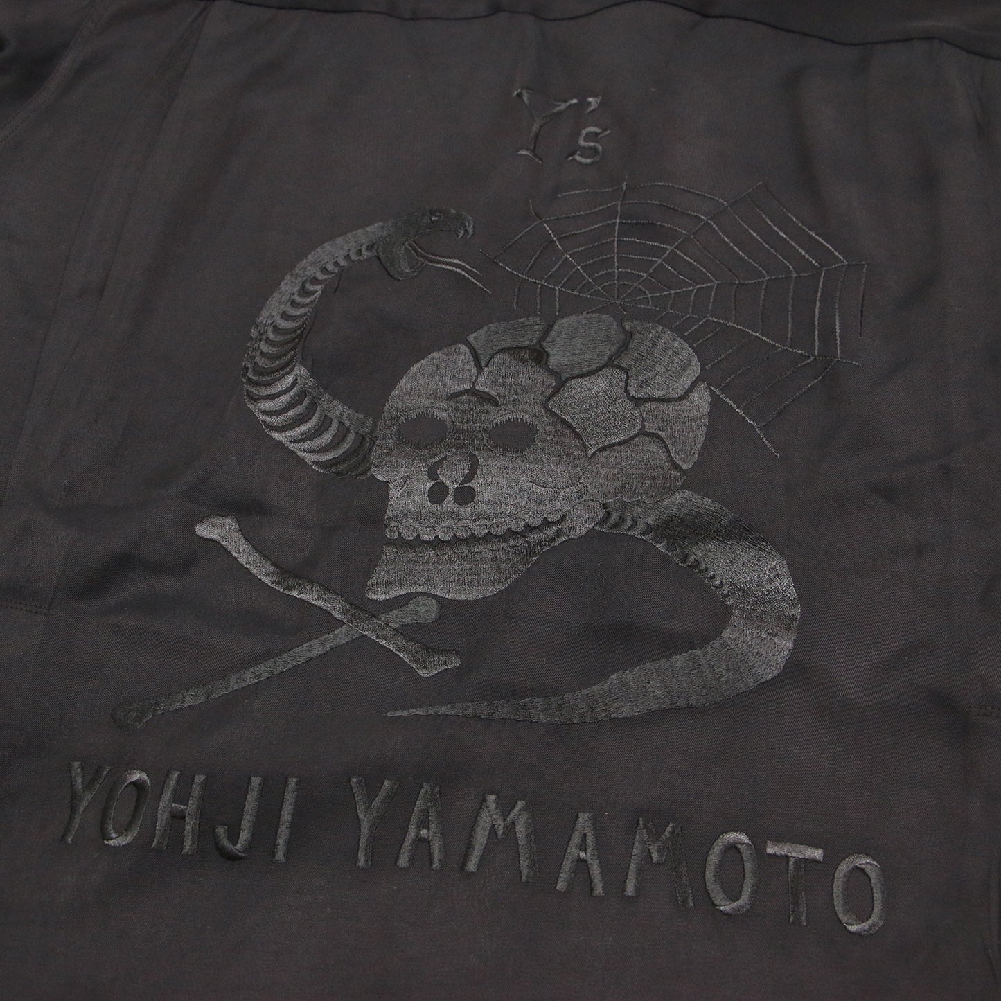 Ys テーラー東洋 25春夏 スカシャツ / SUKASHIRT シャツ 半袖 オープンカラー ドクロ 刺繍