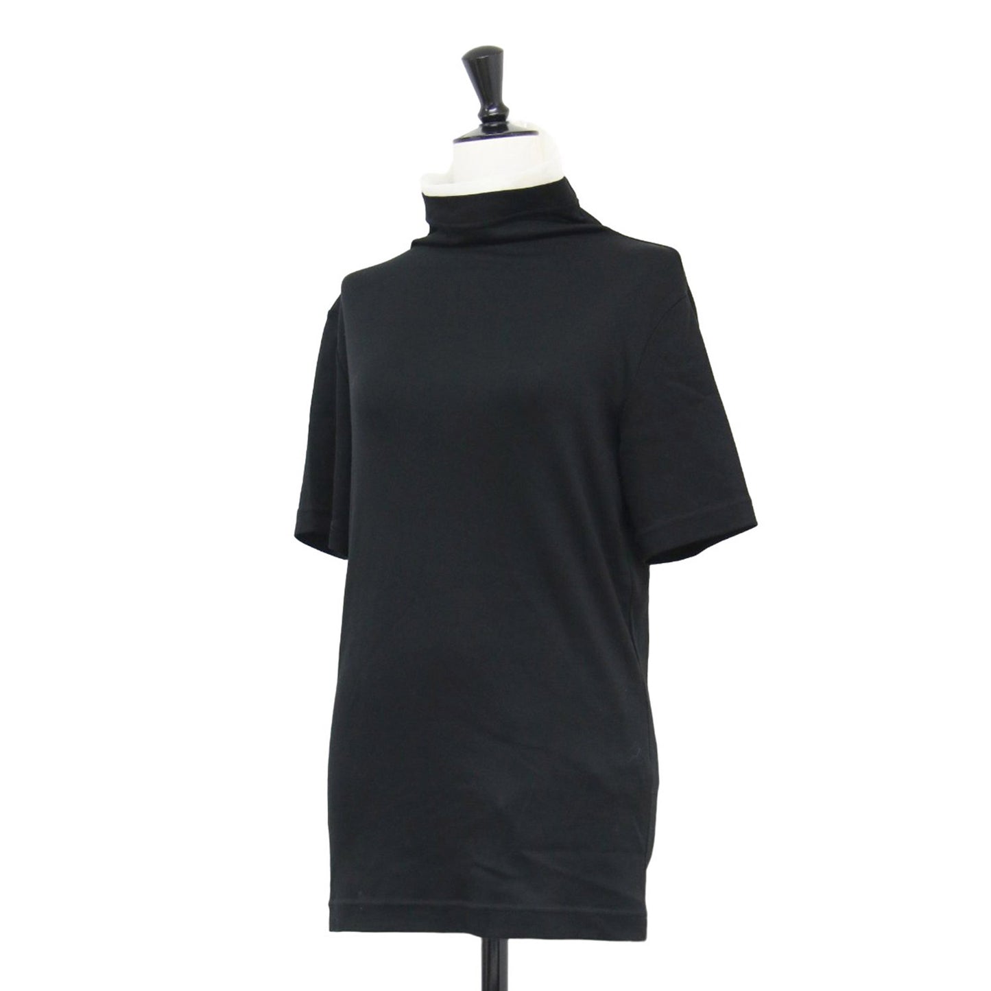 25春夏 Ys ハイネック レイヤード ハーフスリーブ Tシャツ / カットソー 半袖 バイカラー コットン