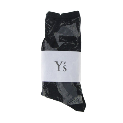 Y's 幾何学柄 ソックス / CUBISM DESIGN SOCKS ショート丈 コットン