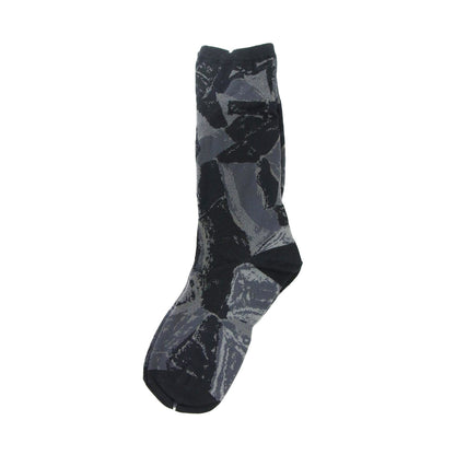 Y's 幾何学柄 ソックス / CUBISM DESIGN SOCKS ショート丈 コットン